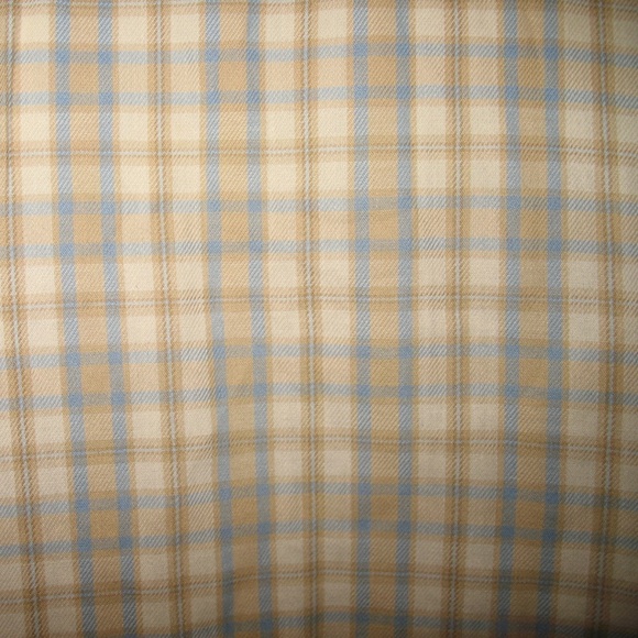 Vintage Y2K 90s 80s Liz Claiborne Button Up Shirt Top Plaid Khaki Preppy Western - Picture 7 of 8